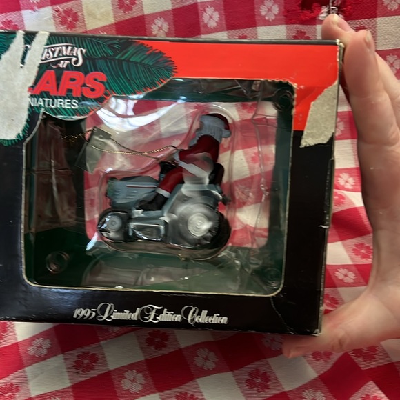 NWT Vintage 1995 90s Sears Craftsman Santa on Craftsman lawnmower ornament - Picture 5 of 8